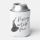 Resting Witch Face Happy Halloween | Wird Dosenkühler (Kanne Vorderseite)