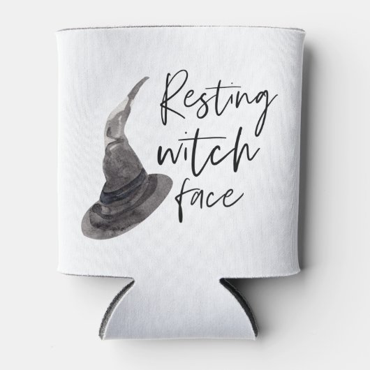 Resting Witch Face Happy Halloween | Wird Dosenkühler (Vorderseite)