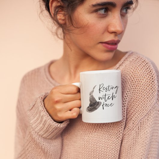 Resting Witch Face Happy Halloween | Wird Kaffeetasse