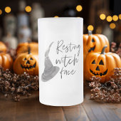 Resting Witch Face Happy Halloween | Wird Mattglas Bierglas