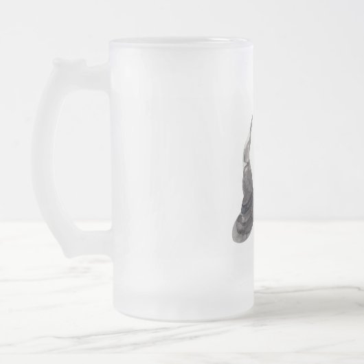 Resting Witch Face Happy Halloween | Wird Mattglas Bierglas (Links)