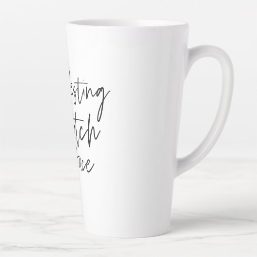 Resting Witch Face Happy Halloween | Wird Milchtasse (Rechts)