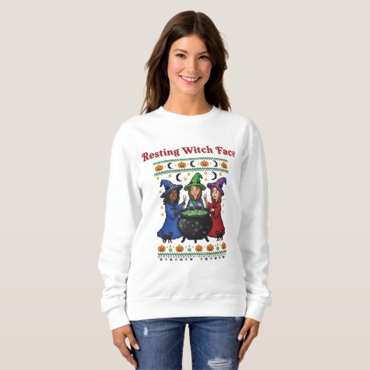 Resting Witch Face Sweatshirt (Vorne ganz)