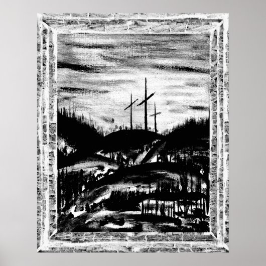 Restlaufkreuz Poster (Vorne)