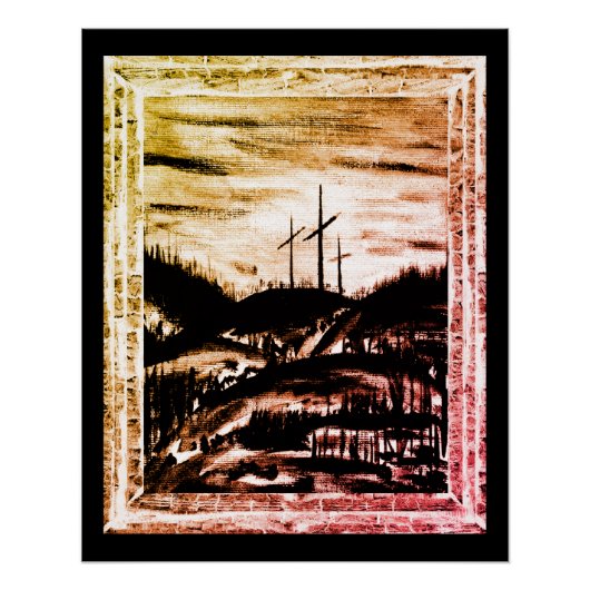 Restlaufkreuz Poster (Vorderseite)