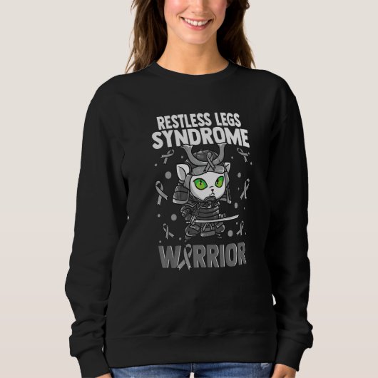 Restless Legs Syndrome Awareness Brain Disease Rel Sweatshirt (Vorderseite)