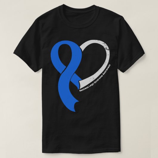Restless Legs Syndrome Awareness Hope Liebe Heart T-Shirt (Design vorne)