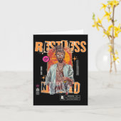 Restless Nomad - Urban Samurai Sticker Karte (Gelbe Blume)