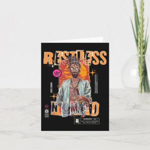 Restless Nomad - Urban Samurai Sticker Karte