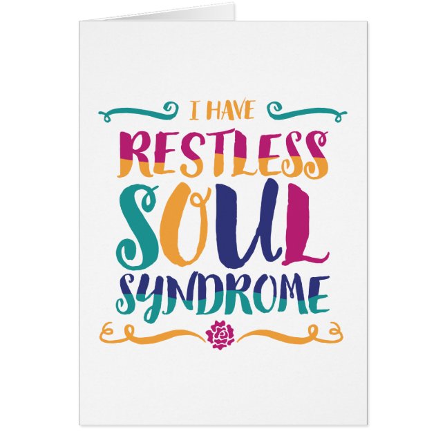 Restless Soul Syndrom Typografie Hippie (Vorne)