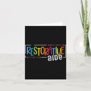 Restorative Aide Designs Unisex-Erwachsene Schwarz Karte
