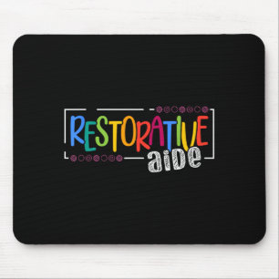 Restorative Aide Designs Unisex-Erwachsene Schwarz Mousepad