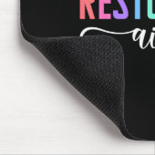 Restorative Aide Designs Unisex-Erwachsene Schwarz Mousepad (Ecke)