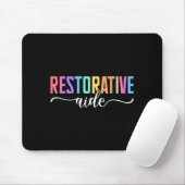 Restorative Aide Designs Unisex-Erwachsene Schwarz Mousepad (Mit Mouse)