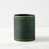 Restorative Forest Green Stitched Leather-Look Tasse (Zentrum)