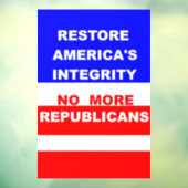 Restore  fensteraufkleber (Blatt 3)