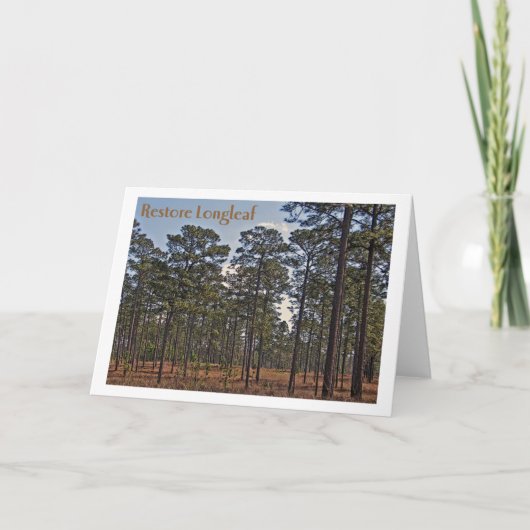 Restore Longleaf Karte (Vorderseite)