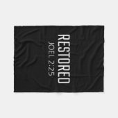 Restored - Joel 2_25 Bible Religious Verse Fleecedecke (Vorderseite (Horizontal))