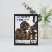 RESTORED "You can't afford to miss, auch" Anleihen Postkarte (Stehend Vorderseite)