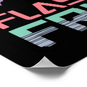 Restro Halloween Muster | 80er Poster (Ecke)