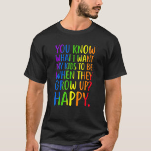 Restro Lgbt Awareness Parters Mama Vater Gay Pride T-Shirt