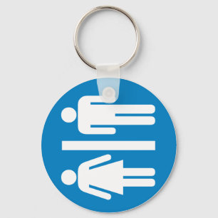 Restroom-Anlagen-Landstraßen-Zeichen Schlüsselanhänger