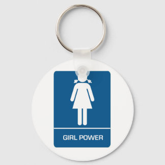 Restroom Door des Girl Powers Schlüsselanhänger