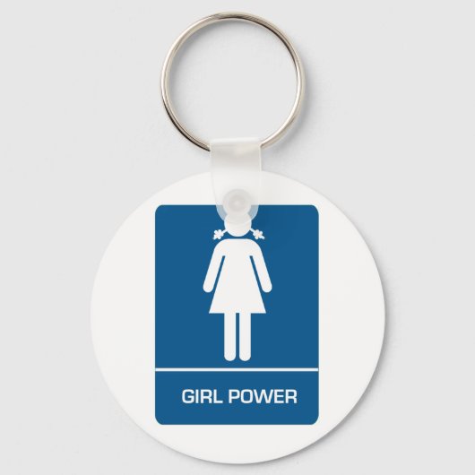Restroom Door des Girl Powers Schlüsselanhänger (Vorderseite)