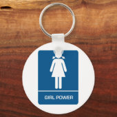 Restroom Door des Girl Powers Schlüsselanhänger (Vorderseite)