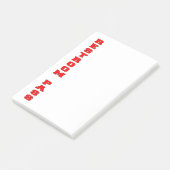 Restroom Pass Post-it Klebezettel (angewinkelt)