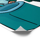 Restroom Sign Bitte waschen Sie die Hände Poster (Ecke)