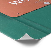 Restroom Sign Cowgirl Poster (Ecke)