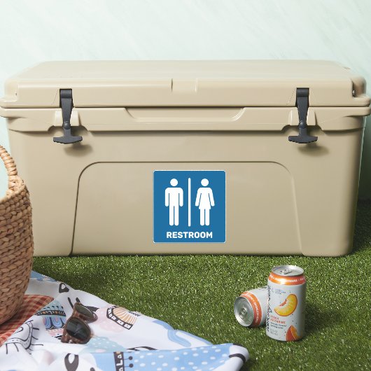 Restroom-Zeichen Aufkleber (Kühler)