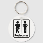 Restrooms Signature-Schlüsselanhänger Schlüsselanhänger (Vorderseite)
