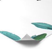 Restrooms verlassen Pfeil-Zeichen Poster (Ecke)