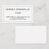 Restrukturierte und Schlichte Visitenkarte für Ber (Vorne/Hinten)