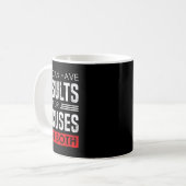 Results Or Excuses - Motivational Bodybuilding Quo Kaffeetasse (Vorderseite Links)