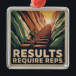 Results Require Reps Ornament Aus Metall<br><div class="desc">Results Require Reps</div>