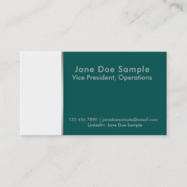 Résumé-Netzwerkkarten Grün und Weiß Visitenkarte