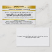 Résumé-Netzwerkkarten Visitenkarte (Vorne/Hinten)