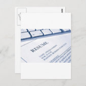 Resume or Job Postkarte (Vorne/Hinten)