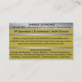 Résumé Vernetzungs-Karten Visitenkarte