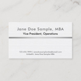 Résumé Vernetzungs-Visitenkarten metallisches Visitenkarte