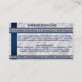 Résumé Vernetzungskarten Visitenkarte