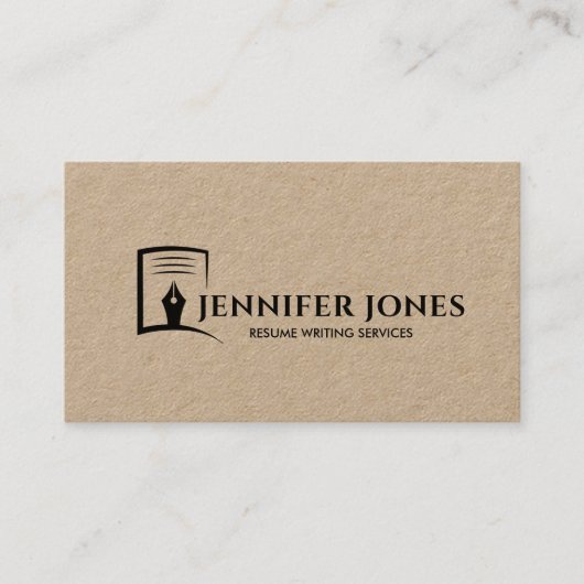 Resume Writing Services Professional Visitenkarte (Vorderseite)