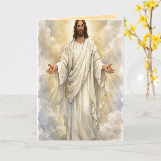 Resurrection Easter Greeting Card Karte (Gelbe Blume)