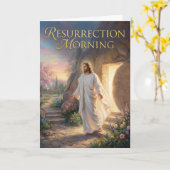 Resurrection Morning Easter Card Karte (Gelbe Blume)