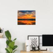 Resurrection Morning Glowing Clouds at Dawn Poster (Heimbüro)