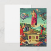  Resurrection of Jesus Christ by Raphael Holy Card Dankeskarte (Vorne/Hinten)