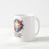 Resurrection Power Christian Cross Mugs Kaffeetasse (VorderseiteRechts)